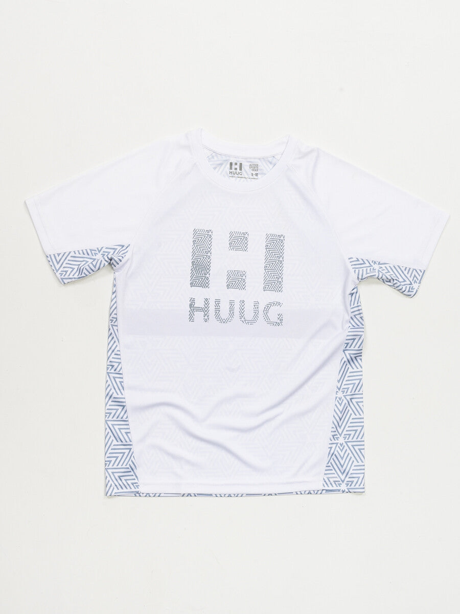 Kids White Short Sleeve T-Shirt Crew Neck