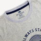 Kids Grey Short Sleeve T-Shirt Crew Neck