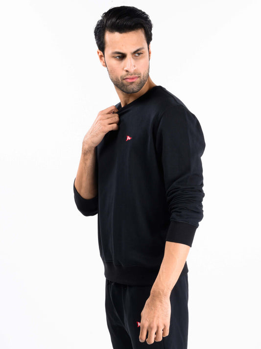 Black Terry Men's Sweatshirt