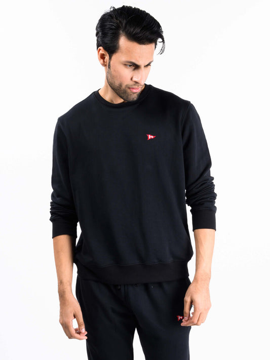 Black Terry Men's Sweatshirt