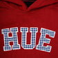 Burgundy Men Fleece Hooded Sweatshirt