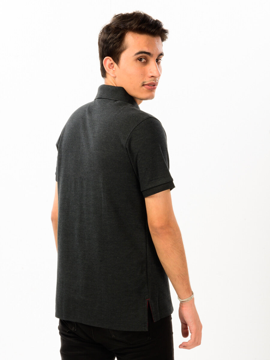 Super Soft Charcoal Grey Men’s Polo Shirt