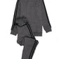 Kids Dark Grey Striped Sweatsuit