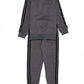 Kids Dark Grey Striped Sweatsuit
