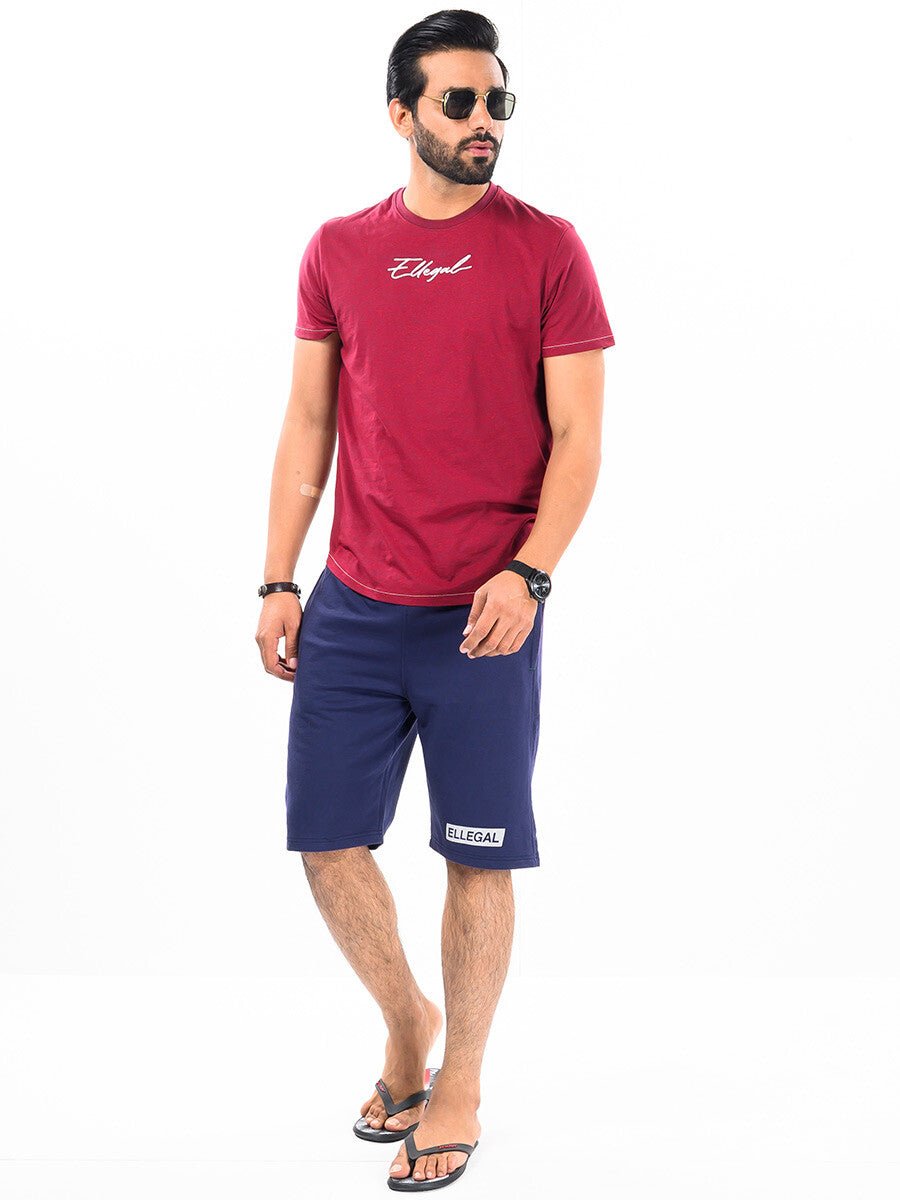 Epic Terry Knit Jogger Shorts 10" Navy Blue