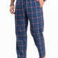 Flannel Plaid Blue/White Relaxed Winter Pajama