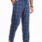 Flannel Plaid Blue/White Relaxed Winter Pajama