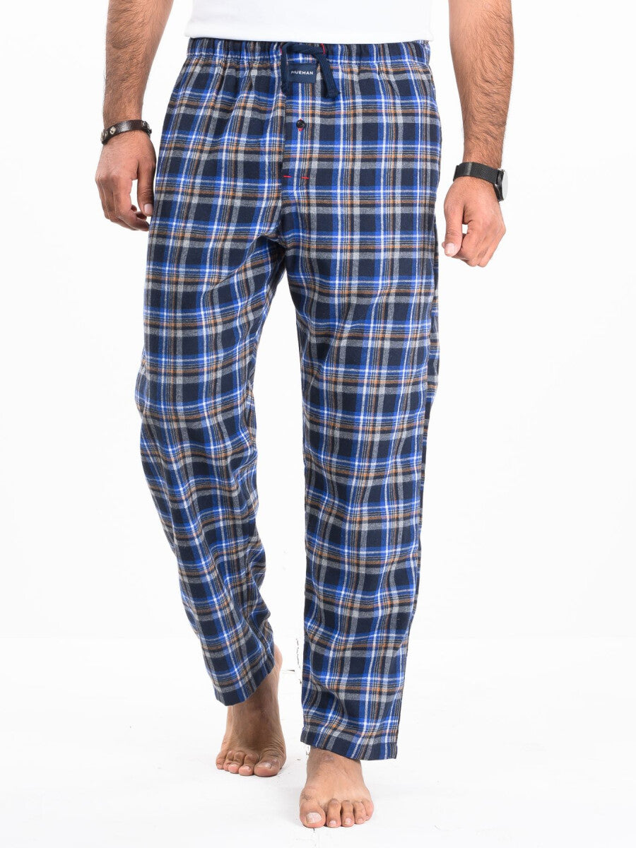 Flannel Plaid Brown/Blue Relaxed Winter Pajama