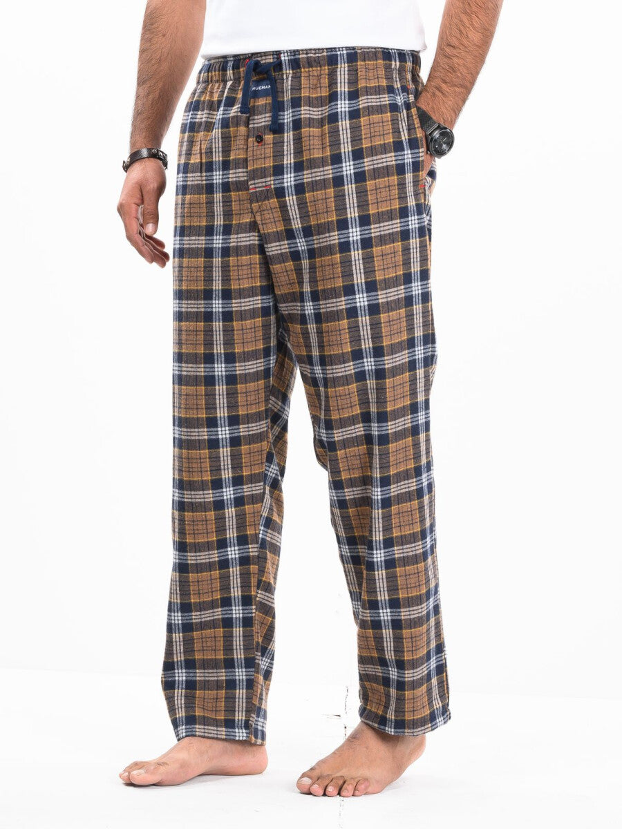 Flannel Plaid Brown/White Relaxed Winter Pajama