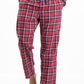 Flannel Plaid Red/White Relaxed Winter Pajama