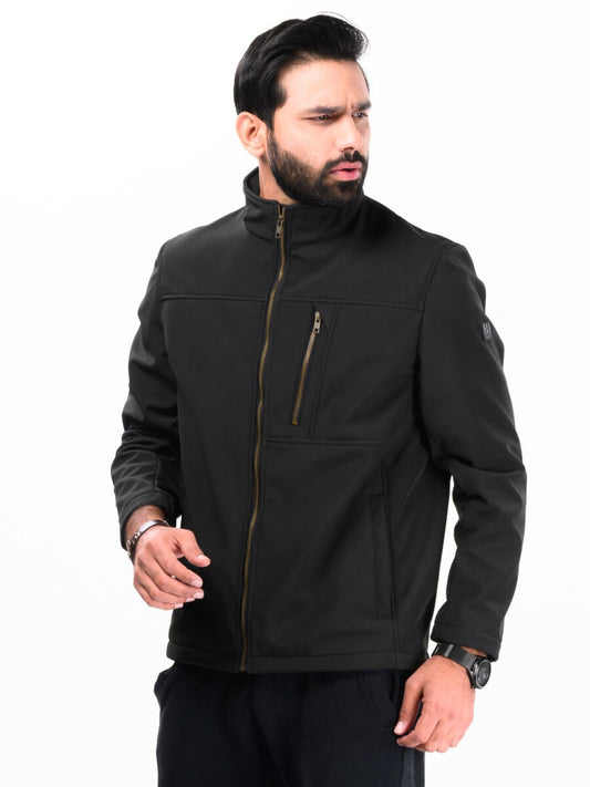 Men Black Softshell Jacket