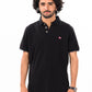Men's Black Iconic Mesh Regular Fit Short Sleeve Polo Shirt
