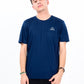 Men’s Navy Blue Custom Fit Crew Neck T-Shirt