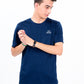 Men’s Navy Blue Custom Fit Crew Neck T-Shirt