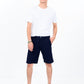 Men Navy Blue Slim Fit Chino Shorts
