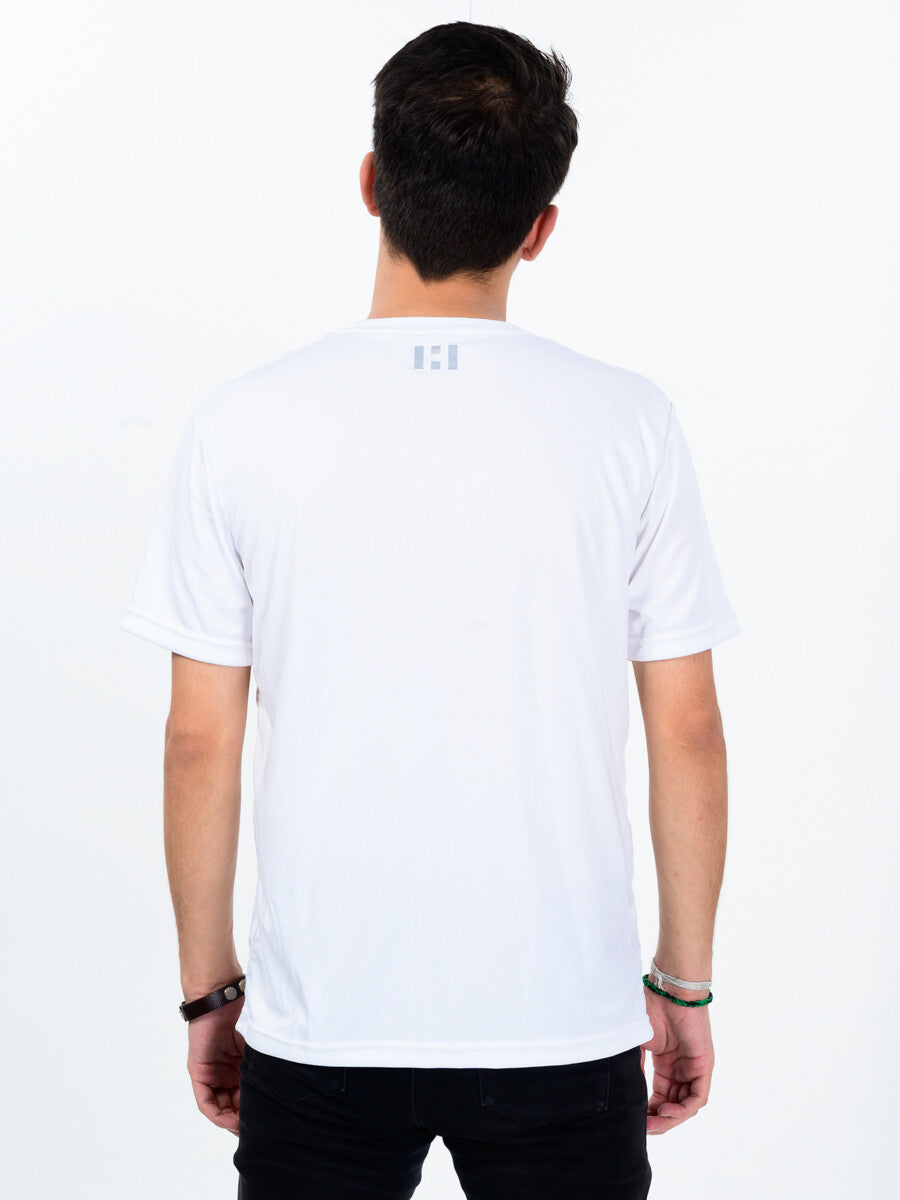 Men’s White Custom Fit Crew Neck T-Shirt