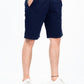 Men Navy Blue Slim Fit Chino Shorts