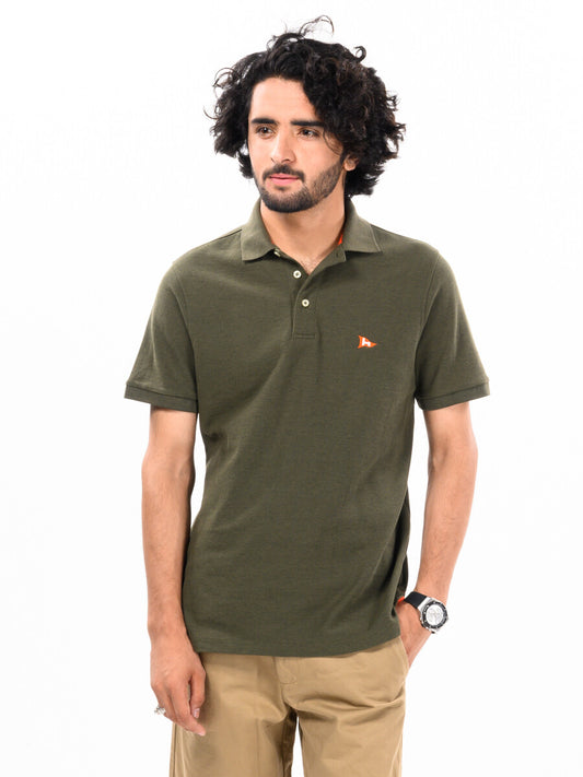 Olive Green Men's Polo Shirts