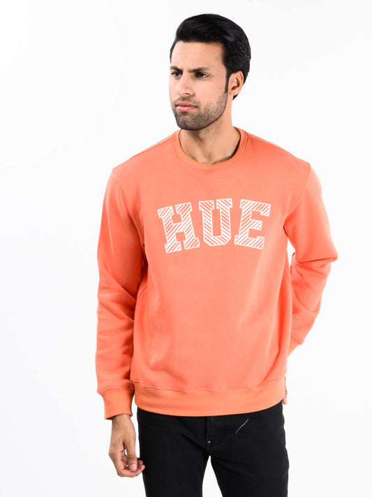 Orange Fleece Men's Sweatshirt