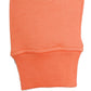 Orange Men Fleece Hooded Sweatshirt