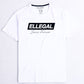 SF Flock White Cotton Tee Shirt