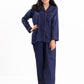 Women Navy & Pink Printed Cotton Relaxed Sleeping Suit