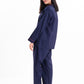 Women Navy & Pink Printed Cotton Relaxed Sleeping Suit